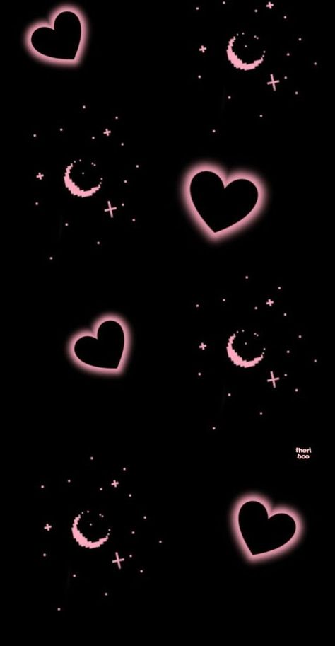 Black Pink Heart Wallpaper, Cute Dark Wallpaper Aesthetic, Ok Wallpaper, Pink Black Wallpaper, Wiccan Wallpaper, Wallpaper Cantik Iphone, Little Kanha Ji Images, Deep Wallpaper, Pink And Black Wallpaper