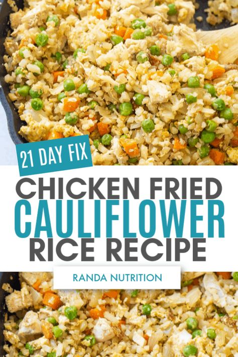 21 Day Fix Rotisserie Chicken Recipes, Beachbody Recipes 21 Day Fix Dinners, 21 Day Fix Dinners For Family, 21 Day Fix Recipes With Container Count, 21 Day Fix Stir Fry, Beach Body Recipes, 21 Day Fix Lunch, 21 Day Fix Chicken Recipes, Chicken Fried Cauliflower