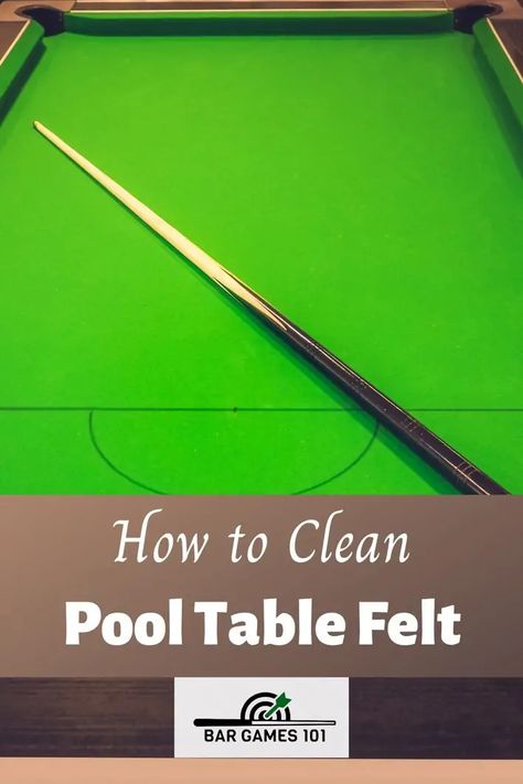 How to Clean Pool Table Felt | Bar Games 101 Pool Table Felt, Clean Pool, Pool Table Games, Pool Table Covers, Stained Table, Pool Tables, How Do You Clean, Bar Games, Pool Cleaning