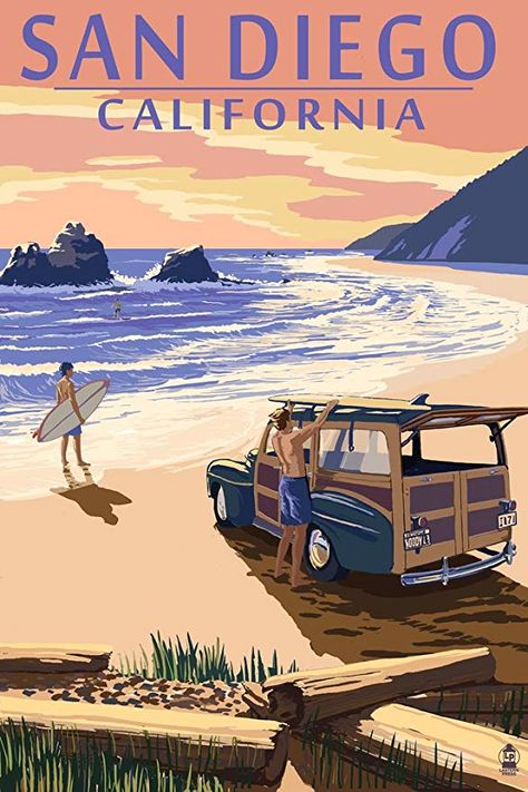 Dengeki Daisy, Cannon Beach Oregon, Postal Vintage, Newport Beach California, Laguna Beach California, Samurai Tattoo, Retro Travel Poster, Beach Posters, Cannon Beach