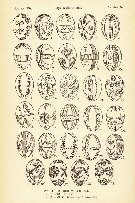 Pisanki - the decorated Easter eggs in Poland - 19th century examples Pysanky Eggs Pattern, Decorated Easter Eggs, Polish Easter, Easter Egg Art, Carved Eggs, Easter Egg Pattern, Pysanky Eggs, Ukrainian Easter Eggs, Diy Ostern