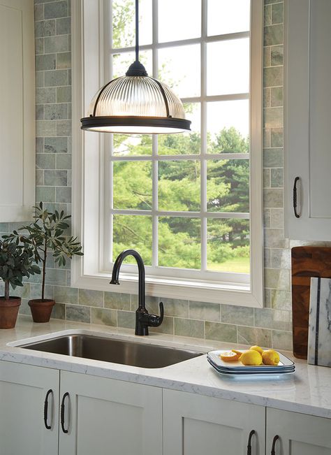 65062-962,Three Light Pendant,Brushed Nickel Pendant Light Over Kitchen Sink Window, Light Over Kitchen Sink Window, Over Kitchen Sink Window, Pendant Light Over Kitchen Sink, Light Over Kitchen Sink, Two Light Pendant, Sink Window, Kitchen Sink Lighting, Kitchen Sink Window