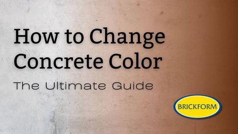 How to Change Concrete Color (The Ultimate Guide) Sidewalk Repair, Color Concrete, Concrete Formwork, Concrete Resurfacing, Concrete Color, Stamped Concrete, Concrete Slab, Stained Concrete, Polished Concrete