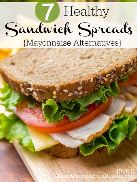 Try these 7 healthy sandwich spreads. If you've been looking for healthier alternatives to mayonnaise, you'll love these options. Sandwich Spreads Healthy, Healthy Spreads, Sandwich Spreads, Easy Meals For Families, Healthy Sandwich, Meals For Families, Recipes Zucchini, Healthier Alternatives, Healthy Turkey