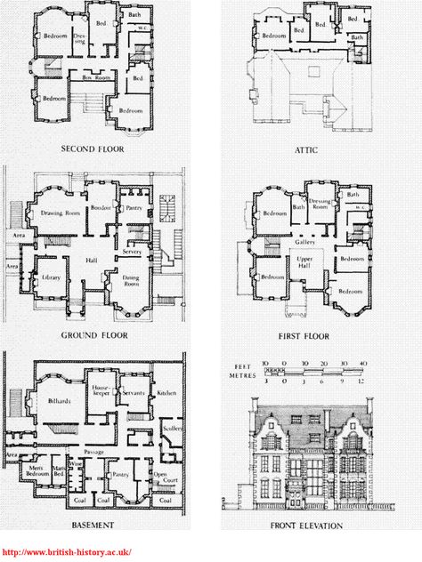 Pillar House, Country Cottage House, Practical House, Palace Green, Country Cottage House Plans, British Houses, Victorian House Plans, English Architecture, Open House Plans