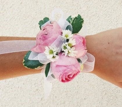 Simple Guide to Wearable Flowers for Every Occasion - WildFlower - WildFlower Ranunculus Corsage, Red Rose Boutonniere, Wearable Flowers, Ribbon Corsage, Rose Boutonniere, Rose Arrangements, Local Florist, Ranunculus, Prom Party