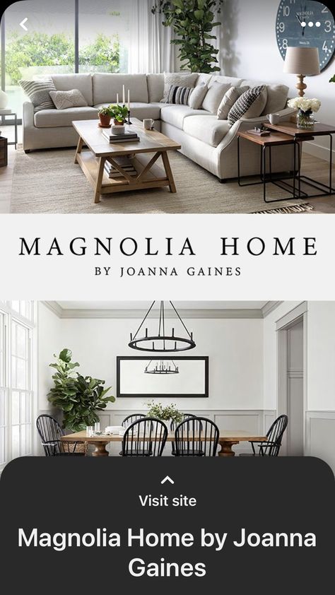 Modern Farmhouse Couches Living Room, Magnolia Home Furniture Living Room, Black Dining Table Chandelier, Magnolia Homes Dining Room, Magnolia Homes Joanna Gaines Farmhouse Living Rooms, Magnolia Home Decor Living Room, Joanna Gaines Design Ideas, Magnolia Room Ideas, Magnolia Homes Decor