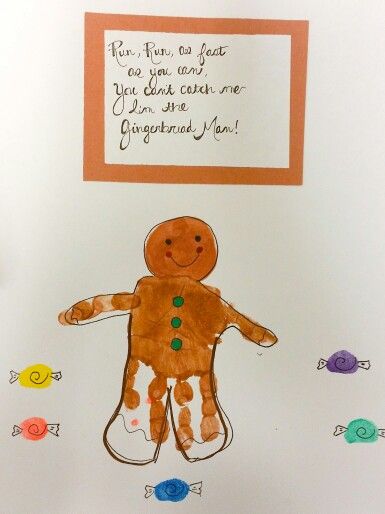 Gingerbread man or boy handprint preschool Christmas Handprint Gingerbread Man, Gingerbread Infant Art, Gingerbread Man Handprint Art, Ginger Bread Crafts For Toddlers, Gingerbread Handprint Art, Gingerbread Handprint, Gingerbread Crafts For Toddlers, Gingerbread Man Art, Preschool Gingerbread