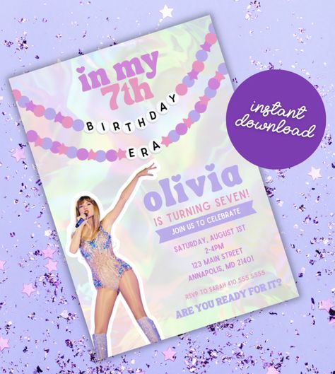 Taylor Swift Pool Party, Taylor Swift Party Invitations, Taylor Swift Themed Birthday Party, Taylor Swift Birthday Invitations, Taylor Swift Party Ideas, Taylor Swift Birthday Party Ideas, Birthday Party Invitations Free, Swift Party, Taylor Swift Party