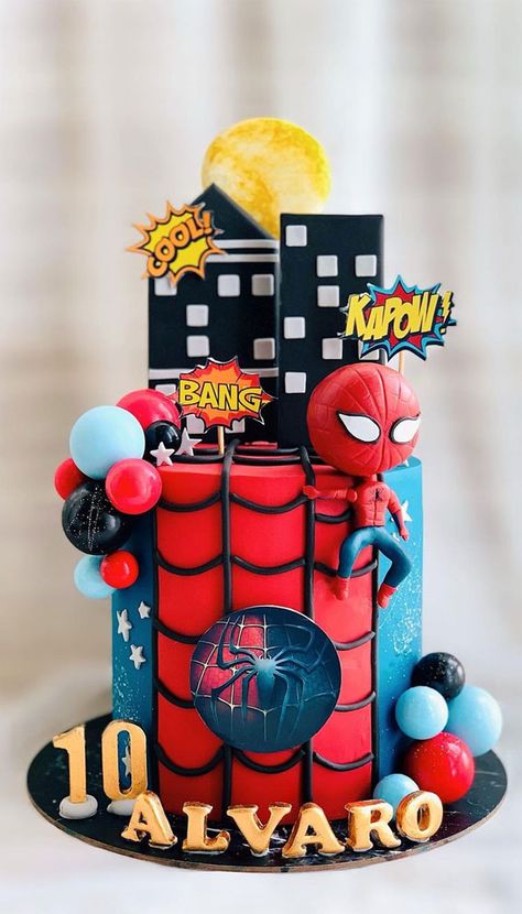 birthday cake, spiderman birthday cake, birthday cake ideas, cartoon birthday cake, birthday cakes Birthday Cake Spiderman, Cake Spiderman, Cartoon Birthday Cake, Spiderman Birthday Cake, Cartoon Birthday, Cake Birthday Cake, Birthday Cake Ideas, Spiderman Birthday, 10th Birthday