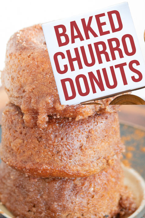 Baked Churro Donuts are a simple homemade treat coated in cinnamon and sugar, offering the same irresistible taste as the churros at Disneyland. A deliciously easy donut recipe! Churros Recipe Easy Air Fryer, Ninja Combi, Churro Donuts, Sour Cream Donut, Air Fryer Pan, Donut Baking Pan, Easy Donut Recipe, Easy Donuts, Churros Recipe