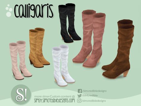 SIMcredible!'s Calligaris boots Clutter Sims 4 Cc, Sims 4 Anime, Sims 4 Bedroom, Sims 4 Clutter, Sims 4 Cc Shoes, Pelo Sims, Sims 4 Expansions, Tumblr Sims 4, Free Sims