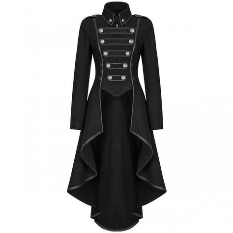 Women Gothic Steampunk Uniform Military Long Coat Women Goth Coats, Women Gothic Coats Whether you’re looking for a perfectly draped Women gothic coat,a double-breasted three-quarter length Women gothic jacket, or the perfect leather Gothic trench coat, thedarkattitude has got what you are looking for! What makes our selection an even bigger than the competitions is that we have the perfect Women gothic jackets for both the fellas and the ladies. If you need a goth sweatshirt for just hanging.. Goth Coat, Military Coats, Military Trench Coat, Steampunk Coat, Gothic Coat, Chara Design, Field Coat, Blue Trench Coat, Military Coat