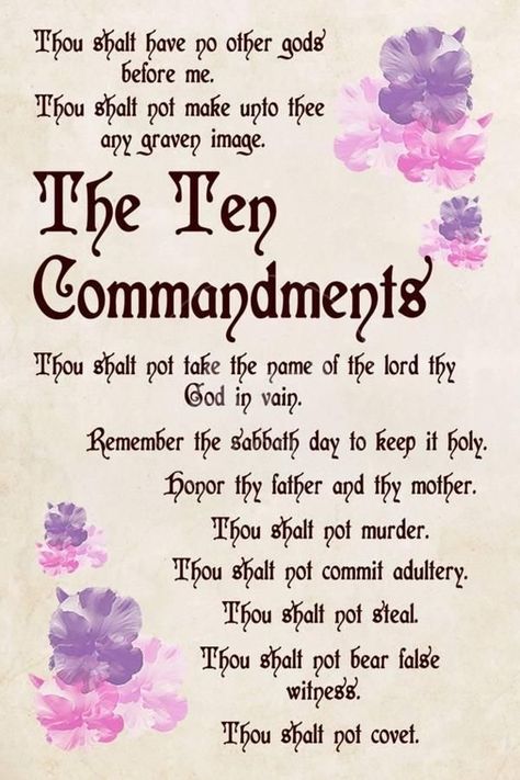 10 Commandments Wallpaper, Veruca Salt, The Ten Commandments, 10 Commandments, Ten Commandments, Blessed Quotes, Floral Prints Art, Good Morning Messages, Morning Messages