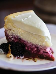 Try Lemon Blackberry Cheesecake! You'll just need 3 T. butter, softened, 1 cup graham cracker crumbs, 2 lbs. cream cheese, 1 1/2 cups sugar, 3/4 cup milk, 4... Blackberry Cheesecake, Hash Browns, Think Food, Cupcake Cake, Piece Of Cake, Yummy Sweets, How Sweet Eats, Eat Dessert, Decadent Desserts