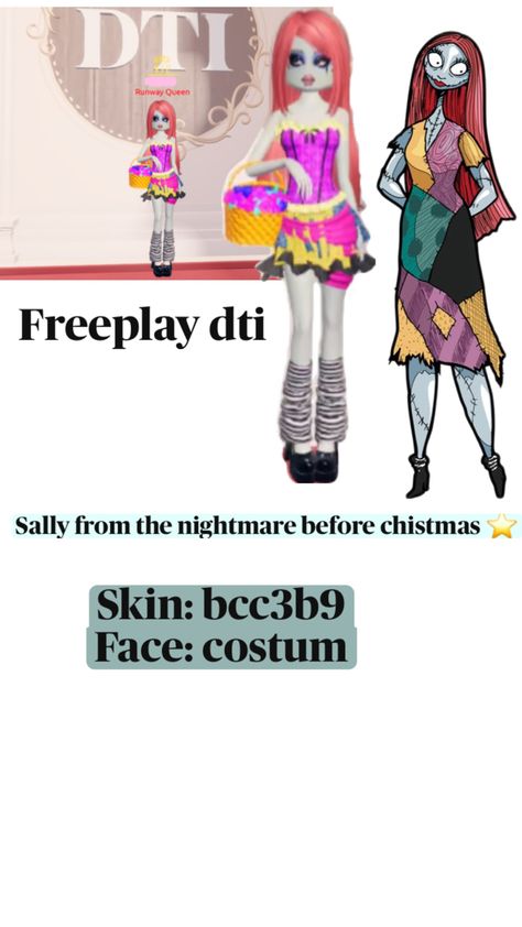 Sally From Nightmare Before Christmas, Nightmare Before, Nightmare Before Christmas, Before Christmas, Dress To Impress, Skin, Christmas, The Nightmare Before Christmas