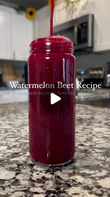 Keshia | Juiceologist🍋 on Instagram: "Watermelon Beet Recipe☺️  Recipe: 1 Whole seeded watermelon 5 Beets  2 limes  Makes about a gallon (depending on size of watermelon)❤️  Ok hear me out yall lol🥹 This my favorite beet juice recipe so far! The watermelon makes it the right amount of sweet & hydrating🍉  Benefits: Eases muscle soreness Helps with cramps Energy Boost High in Vitamin C & Iron Helps lower blood pressure   Comment “RECIPE” for the 🔗 to the Recipe eBook!  Wanna join our monthly cleanse challenge? Comment “CLEANSE” and I’ll send you the discounted 🔗 for your cleanse! ❤️  Glass Bottles from Amazon, 🔗 in bio  #juice #juicing #watermelon #beets" Juicing Watermelon, Watermelon Juice Benefits, Seeded Watermelon, Liver Detox Juice, Beet Juice Recipe, Easy Juice Recipes, Delicious Smoothie Recipes, Juice Cleanse Recipes, Detox Juice Recipes