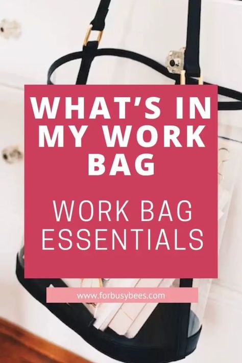 whats in my work bag Work Bag Accessories, What To Pack In Your Work Bag, What To Put In Work Bag, Work Bag Must Haves, Work Bag Essentials List, Purse For Work, Work Essentials Women, What’s In My Office Bag, Office Bag Essentials Women