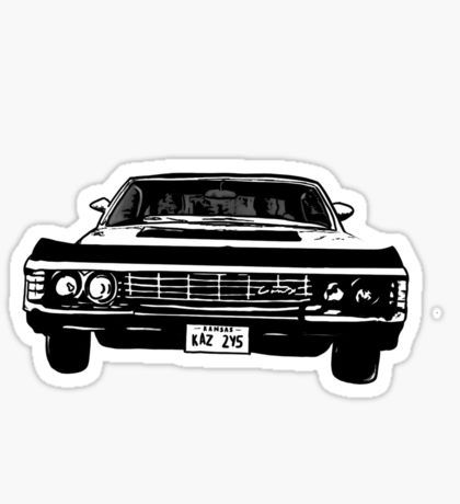 Supernatural 1967 Chevy Impala Sticker Supernatural Stickers, Impala 1967, Supernatural Impala, 1967 Chevy Impala, Supernatural Tattoo, Gothic Fantasy Art, Tumblr Stickers, Chevy Impala, Stickers For Sale