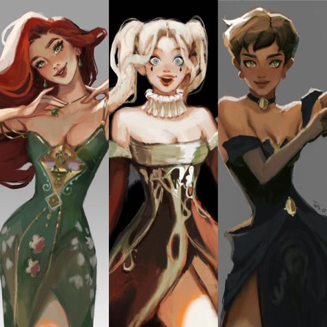 Tasia M S, Foto Cartoon, Gotham Girls, Harley Quinn Art, Concept Artist, Dc Characters, Gotham City, Sirens, Catwoman