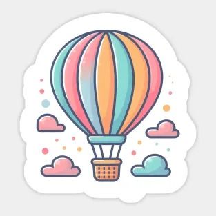 Cute Hot Air Balloon Drawing, Hot Air Balloon Doodle, Speed Draw, Laptop Decoration, Draw Ideas, Quirky Illustration, Needle Punch, Hot Air Balloons, Air Balloons