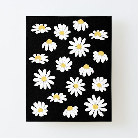 Get my art printed on awesome products. Support me at Redbubble #RBandME: https://www.redbubble.com/shop/p/46102960.56DNM?asc=u Simplistic Flower Painting, Daisy Art Painting, Flowers Painting Aesthetic, Daisy Flower Drawing, Mom Painting, Empowering Songs, Mini Tela, Daisy Graphic, Lips Painting