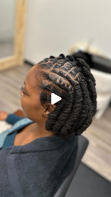 Janai Harris on Instagram Vacation Loc Styles For Women, Short Hair Dreadlocks Styles, Women Barrel Loc Styles, Updo For Long Locs, Loc Styles To The Side, Styles For Dreadlocks For Women, Woman Dreadlock Styles, Dreadlocks Twist Styles, Dread Locks Hairstyles For Women