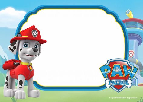 FREE Printable Paw Patrol Invitation Templates – Lookout version | FREE Invitation Templates - Drevio Free Printable Paw Patrol, Paw Patrol Birthday Card, Printable Paw Patrol, Paw Patrol Party Invitations, Paw Patrol Invitation, Paw Patrol Birthday Decorations, Paintball Birthday, Paw Patrol Birthday Theme, Paw Patrol Birthday Invitations