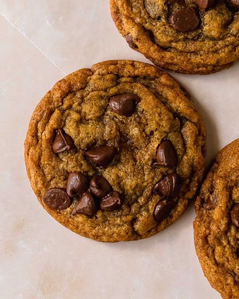 Pumpkin chocolate chip cookies are soft and chewy pumpkin cookies filled with nutty brown butter, cozy warming spices and lots of melty chocolate chips. These chocolate chip pumpkin cookies are easy to make and have a quick chill time. Make these chewy pumpkin chocolate cookies whenever you want a classic cookie with the perfect flavor twist for fall. Pumpkin Chocolate Chunk Cookies, Brown Butter Pumpkin Chocolate Chip Cookies, Pumpkin Chocolate Chip Cookies Easy, Chewy Pumpkin Cookies, Chocolate Chip Pumpkin Cookies, Pumpkin Chocolate Chip, Pumpkin Chocolate Chip Cookies, Cookies Easy, Chill Time