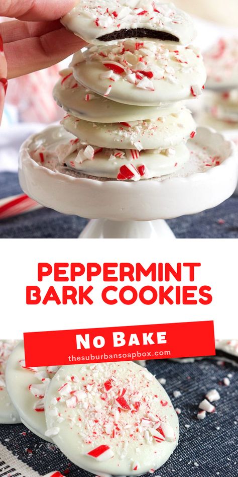 Light and crispy chocolate wafers dipped in peppermint-infused white chocolate and then sprinked with crushed candy canes…..these are the ultimate holiday cookie. Easy to make No Bake Peppermint Bark Cookies are made with only four ingredients and no baking required. You will have trouble keeping these around. Peppermint Bark Cookies, Peppermint Bark Cookie, Cookies Video, Chocolate Wafer Cookies, Cookie Videos, Recipes Beef, Peppermint Cookies, Wafer Cookies, Chocolate Wafers