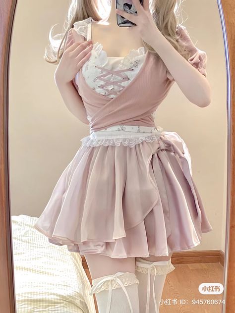 Dollcore Outfits, Ulzzang Outfit, Girly Girl Outfits, Music On Spotify, T Dress, Future Outfit, Kawaii Fashion Outfits, Fashionista Clothes, Simple Trendy Outfits