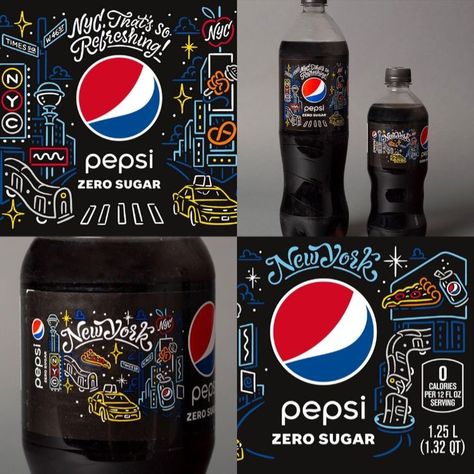 David Leutert created illustrations for the packaging of these limited edition NYC Pepsi Bottles. These bottles are now available in stores across New York, and they depict various iconic locations around the city. Vector Art Illustration Graphics, Limited Edition Packaging, Caricature Sketch, Pepsi Cola, Creative Packaging Design, Creative Packaging, Sport Poster, Energy Drinks, Limited Editions