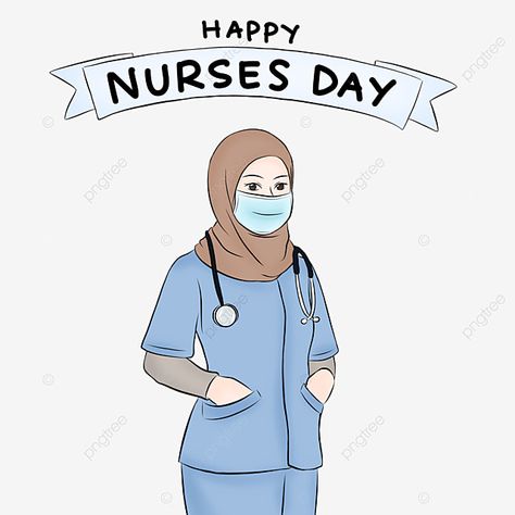 Happy Nurses Day Images, Nurse Hijab, Nurses Day Images, Nurse Ideas, Nurse Drawing, International Nurses Day, Nurse Cartoon, National Nurses Day, Happy Nurses Day