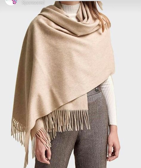 Winter Coat Trends, Cashmere Winter Scarf, Mens Cashmere Scarf, Scarf Bib, Coat Trends, Scarf Outfit, Inner Mongolia, Cashmere Wrap, Fall Scarves