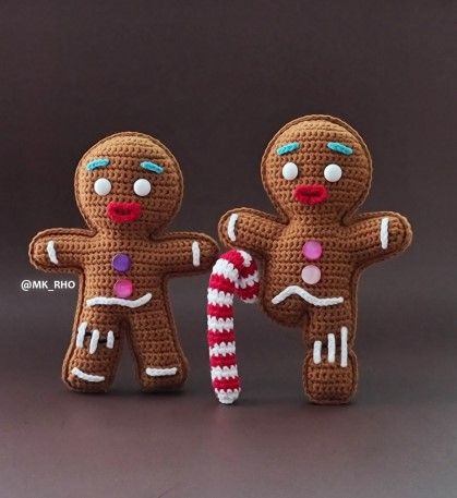 Gingerbread Crochet Pattern Free, Ginger Breadman, Crochet Gingerbread Man, Crochet Gingerbread, Christmas Crochet Patterns Free, Yarn Ideas, Crochet Xmas, Crochet Abbreviations, Christmas Feeling