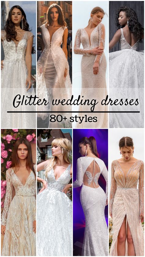 Shimmery Wedding Dress, Glittery Wedding Dresses, Shimmer Wedding Dress, Glittery Wedding Dress, Rose Gold Wedding Dress, Fall Wedding Gowns, Vegas Wedding Dress, European Wedding Dresses, Bridal Reception Dress