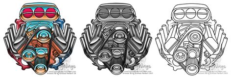 Engine idea for my sleeve Engine Tattoo, Motor Tattoo, Arm Tats, Ideas For Tattoos, C Art, Von Dutch, V8 Engine, Automotive Art, Diy Art Painting