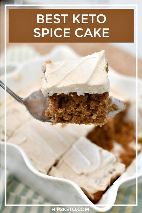 Keto Spice Cake, Keto Cakes, Keto Thanksgiving, Keto Chocolate Cake, Low Carb Cake, Keto Christmas, Flour Alternatives, Cake With Cream Cheese Frosting, Keto Sweets