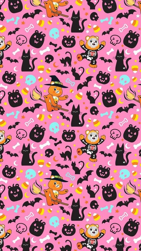 Halloween Care Bear, Care Bears Wallpaper, Halloween Screen Savers, Bears Wallpaper, Bear Fabric, Halloween Wallpaper Backgrounds, Halloween Wallpaper Cute, Whatsapp Wallpaper Cute, Cute Fall Wallpaper