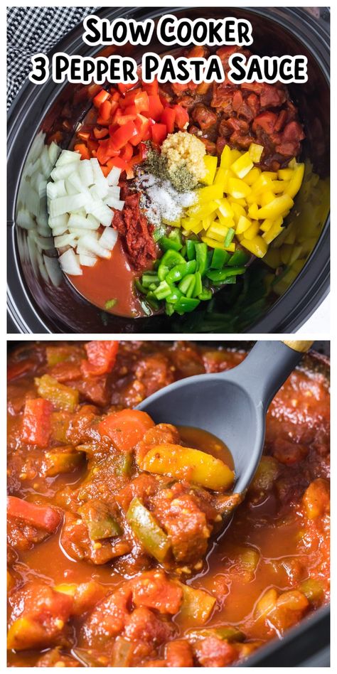 Slow Cooker Pasta Sauce Recipes, Slow Cook Vegetarian, Vegetarian Spaghetti Sauce, Veggie Spaghetti Sauce, Slow Cooker Pasta Sauce, Vegetarian Pasta Sauce, Chuck Roast Crock Pot Recipes, Veggie Sauce, Vegetarian Slow Cooker