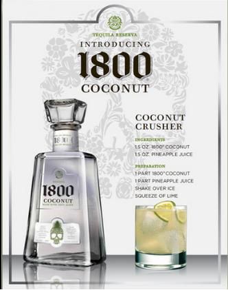 #MixThis and raise a glass to summer's last hurrah. #LaborDay #1800Tequila 1800 Coconut Tequila, Ciroc Coconut, Tequila Drinks Recipes, Coconut Tequila, Coconut Vodka, Tequila Recipe, Tequila Drinks, Blue Agave, Tequila Cocktails