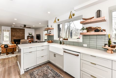 The latest Reno of the Month is sharing tips and tricks to update your 1970s Reston home (before/after pictures included). Remodeling Trends, Fabulous Kitchens, Interior Renovation, After Pictures, Transitional Kitchen, Kitchen Reno, Madison Wi, Remodeling Projects, Formal Dining Room