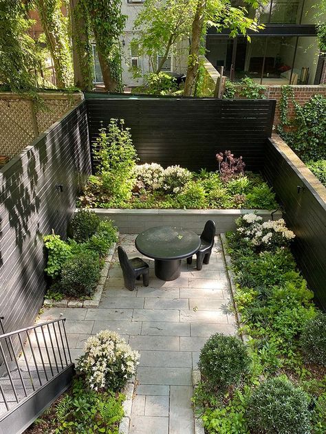 Back Yard Gardens, Back Yard Ideas, Patio Ideas Townhouse, Chelsea Townhouse, Small City Garden, Townhouse Garden, Modern Patio Design, Townhouse Interior, London Garden