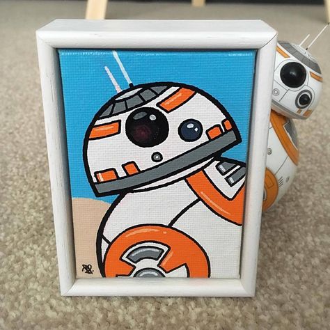 Star Wars Canvas Painting, Posca Painting, Star Wars Art Painting, Disney Pixar Art, Posca Paint Markers, Diy Canvas Art Easy, Star Wars Painting, Paintings Easy, Christmas Paintings On Canvas