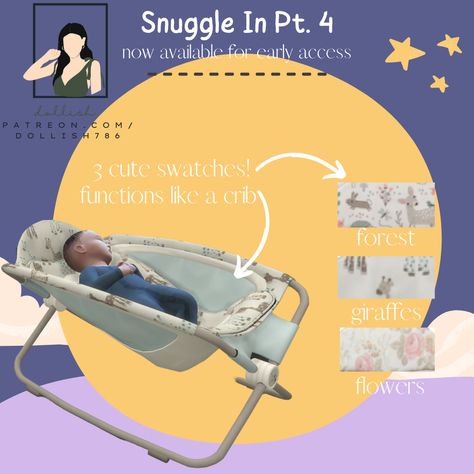 Sims 4 Infant Cc Functional Bouncer, Sims 4 Infant Cc Playmat, Sims Infant Furniture, Dollish Sims 4 Cc, Sims 4 Functional Carseat, Sims 4 Baby Bottle Override, Sims 4 Infant Bassinet, Sims 4 Dollish, Sims 4 Cc Playpen