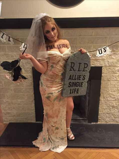 Zombie bachelorette party - RIP single life Zombie Bachelorette Party, Haunted Bachelorette Party, Halloween Theme Bachelorette Party, Salem Bachelorette Party, Halloween Themed Bachelorette Party, Boochelorette Party, Salem Bachelorette, Spooky Bachelorette Party, Halloween Bridal Showers