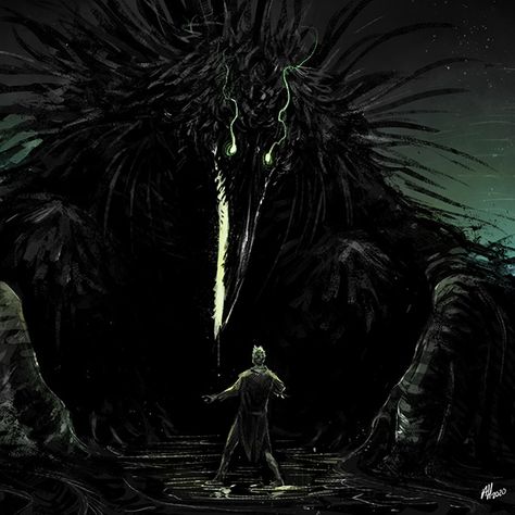 Abz J Harding - A Parliament of Rooks Art Goals, Výtvarné Reference, Cosmic Horror, 다크 판타지, Alien Concept Art, Monster Concept Art, Dungeons And Dragons Characters, Arte Obscura, Foto Poses