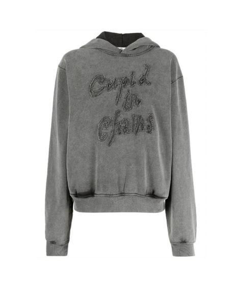 Acne Studio, Acne Shop, Hoodies For Women, Designer Hoodies, Airport Fashion, Palm Angels, Cotton Hoodie, Hooded Sweater, Grey Cotton