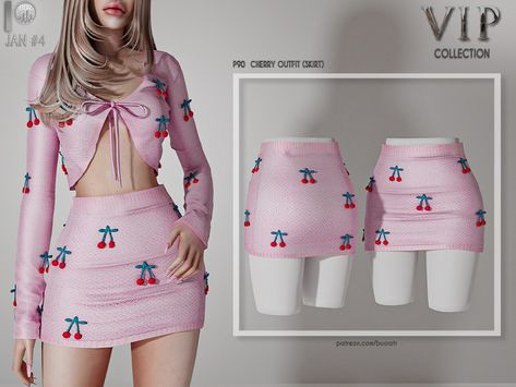 Cherry Skirt, Mods Sims 4, Pelo Sims, Sims 4 Expansions, Tumblr Sims 4, Sims 4 Teen, Sims 4 Toddler, Sims4 Clothes, Sims 4 Cc Packs