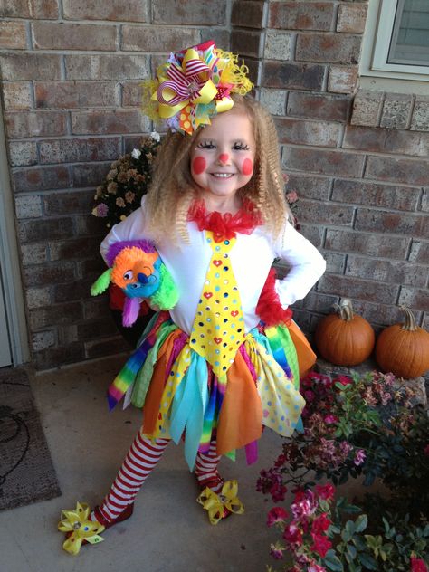 Circus Costume Diy, Cute Clown Costume, Girl Clown Costume, Diy Girls Costumes, Clown Outfit, Clown Costumes, Clown Dress, Clown Halloween Costumes, Clown Clothes